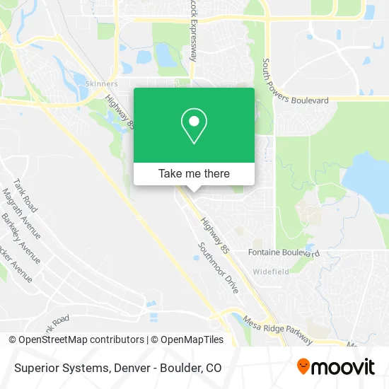 Superior Systems map