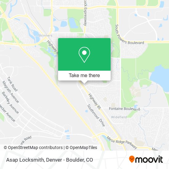 Asap Locksmith map