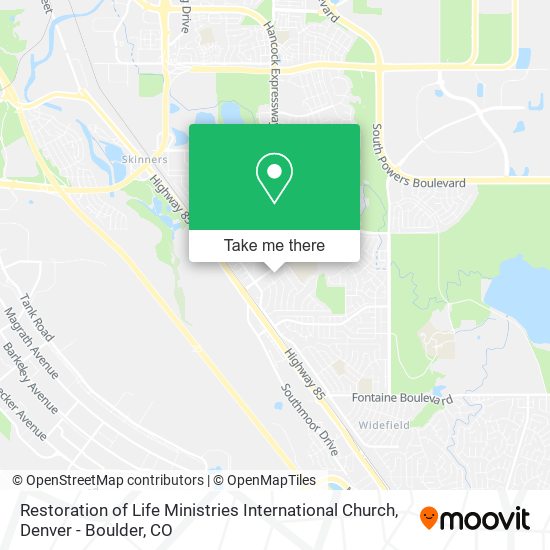 Restoration of Life Ministries International Church map