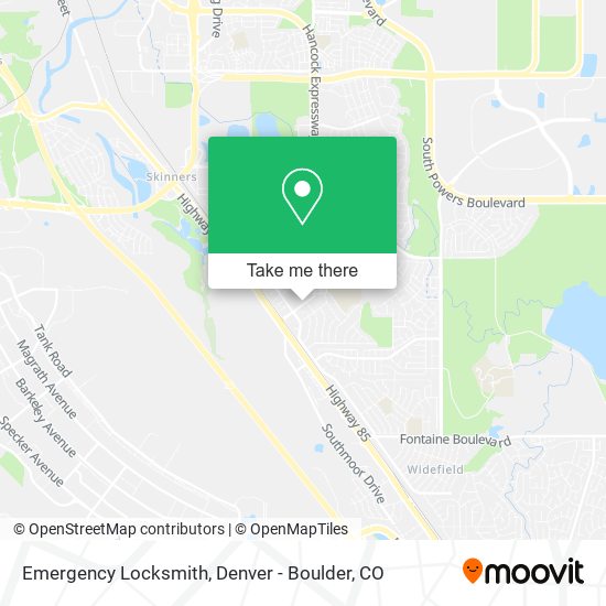 Emergency Locksmith map