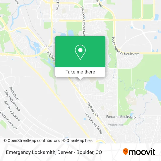 Emergency Locksmith map