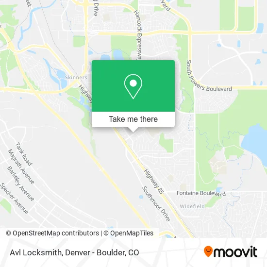 Avl Locksmith map