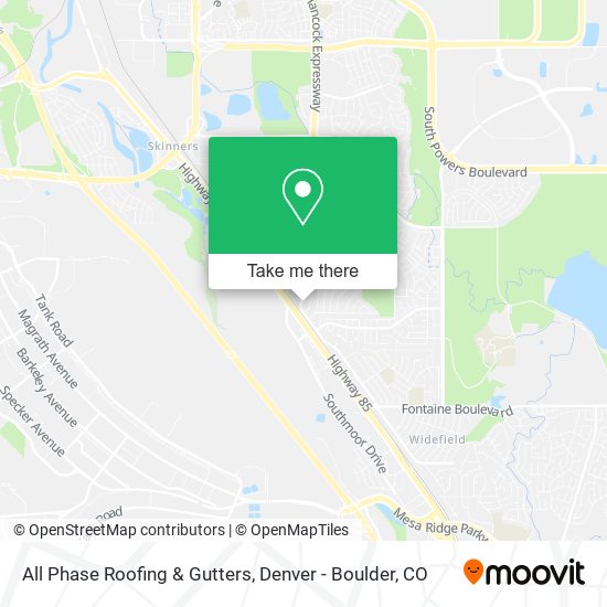 Mapa de All Phase Roofing & Gutters