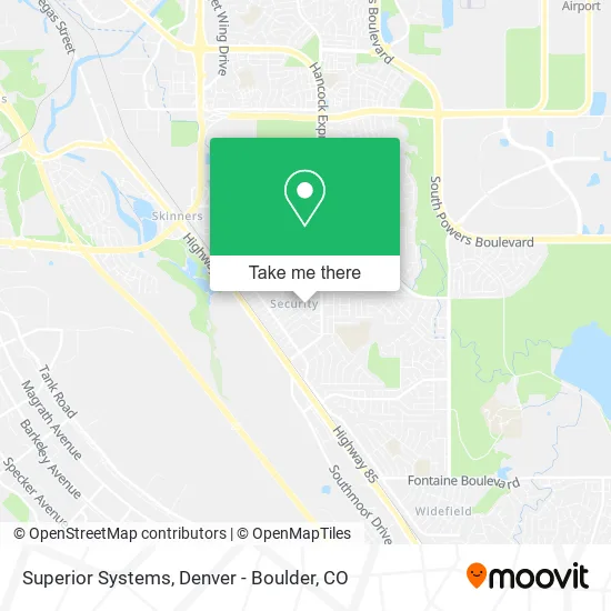 Superior Systems map