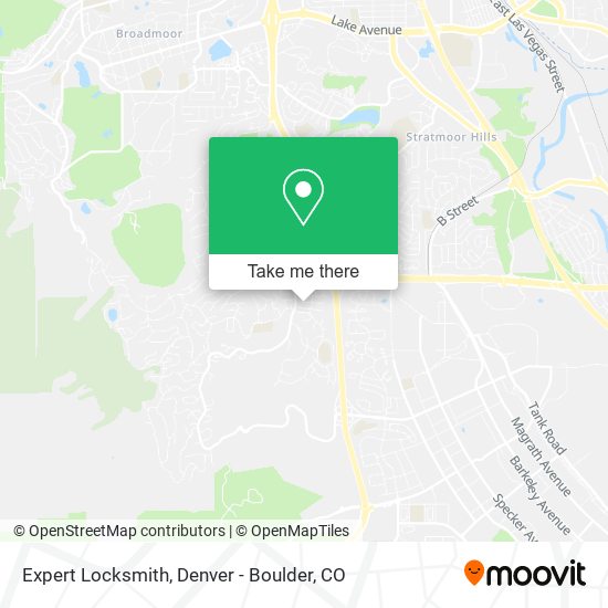 Mapa de Expert Locksmith