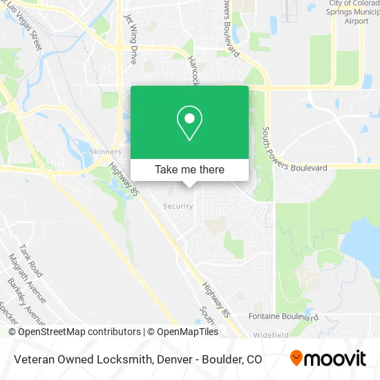 Veteran Owned Locksmith map