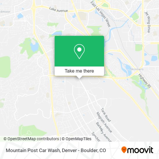 Mountain Post Car Wash map
