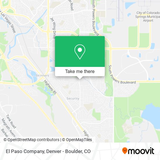 El Paso Company map
