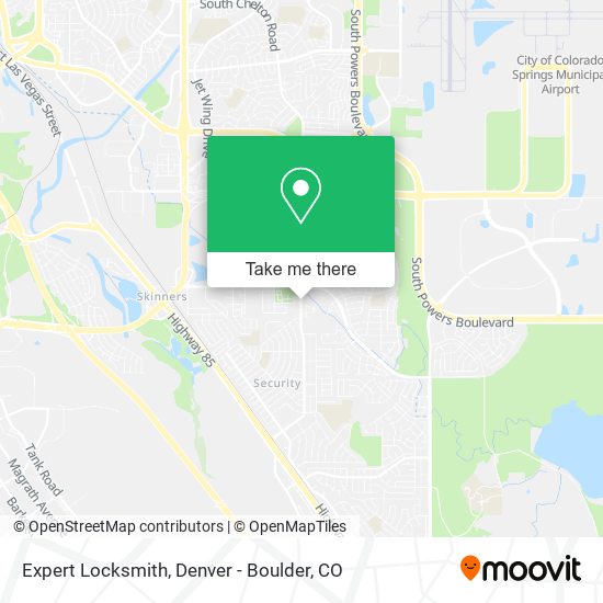 Expert Locksmith map