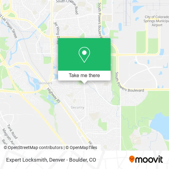 Expert Locksmith map