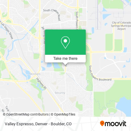 Mapa de Valley Espresso