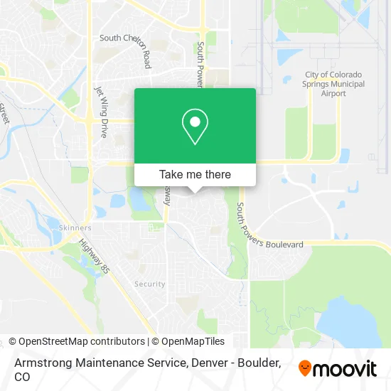 Armstrong Maintenance Service map