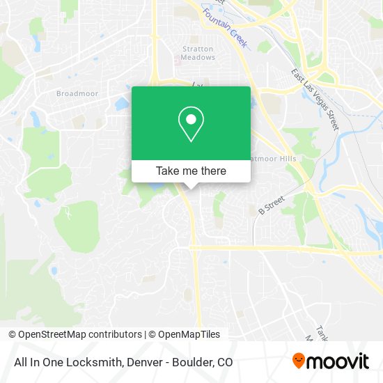 Mapa de All In One Locksmith