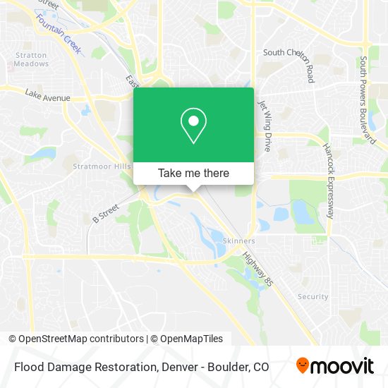 Flood Damage Restoration map