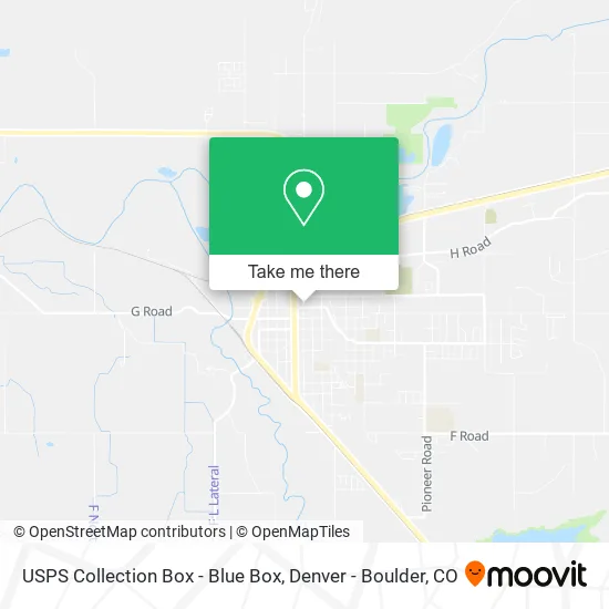 USPS Collection Box - Blue Box map