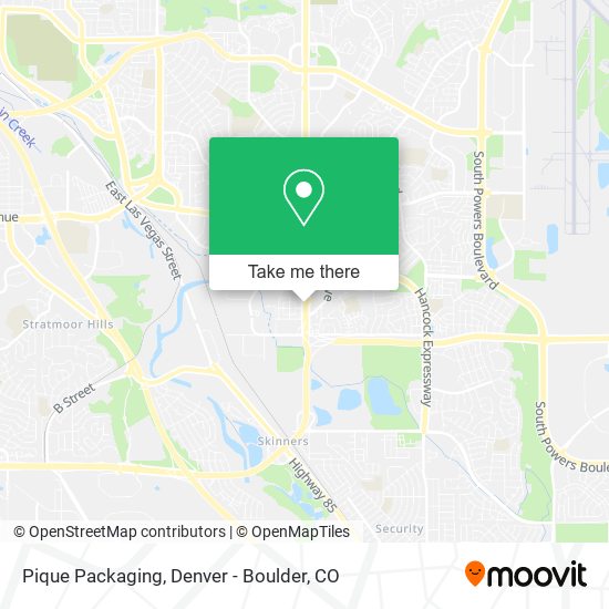 Pique Packaging map