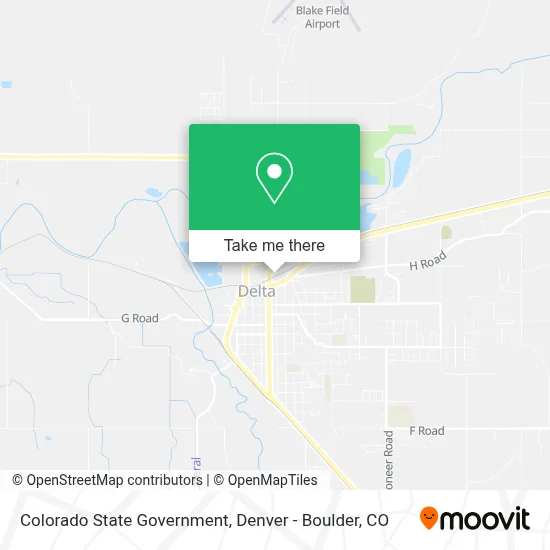 Colorado State Government map