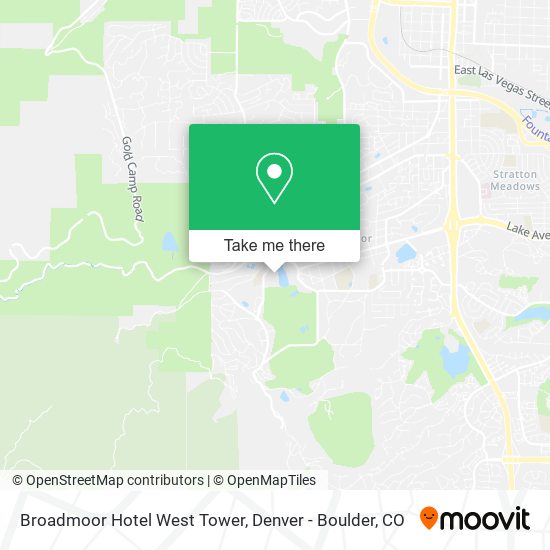 Broadmoor Hotel West Tower map