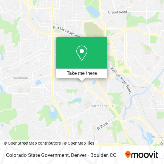 Colorado State Government map