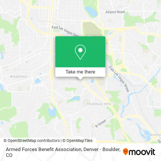 Armed Forces Benefit Association map