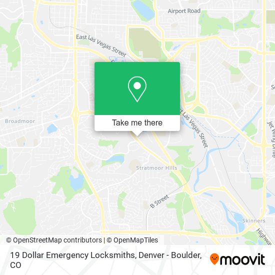 Mapa de 19 Dollar Emergency Locksmiths