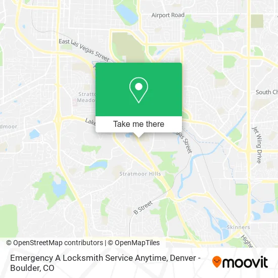 Emergency A Locksmith Service Anytime map