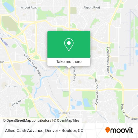 Mapa de Allied Cash Advance