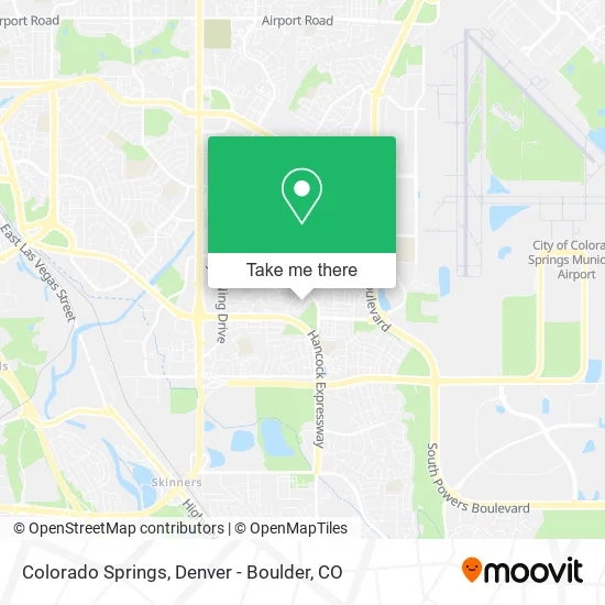 Colorado Springs map