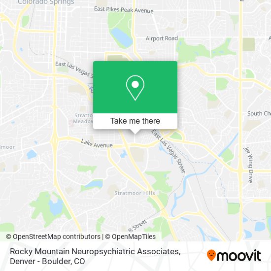 Mapa de Rocky Mountain Neuropsychiatric Associates