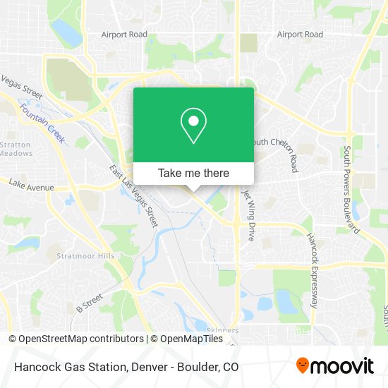 Hancock Gas Station map