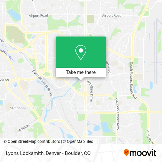 Lyons Locksmith map