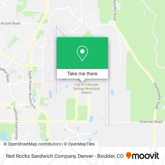Red Rocks Sandwich Company map