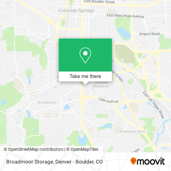 Broadmoor Storage map