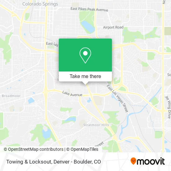 Towing & Locksout map