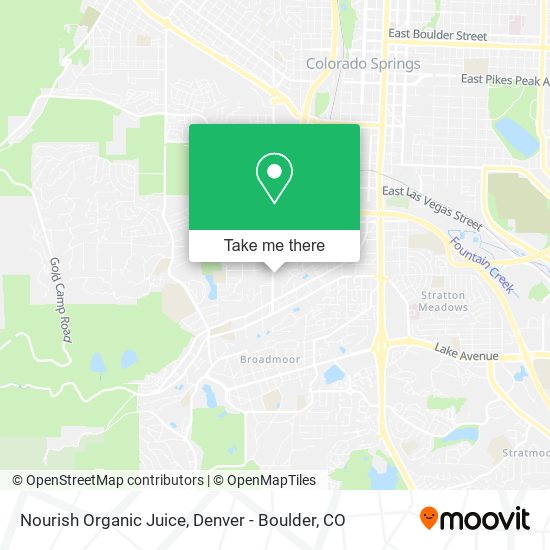 Mapa de Nourish Organic Juice