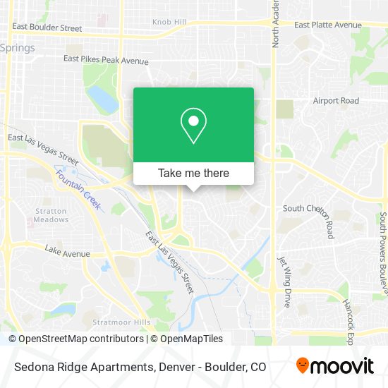Mapa de Sedona Ridge Apartments