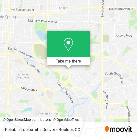 Reliable Locksmith map