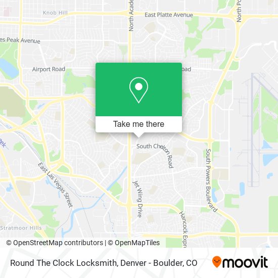 Mapa de Round The Clock Locksmith