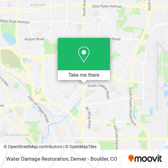 Mapa de Water Damage Restoration