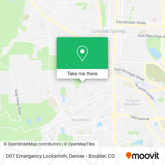 007 Emergency Locksmith map