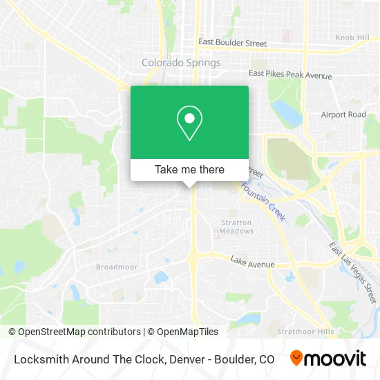 Locksmith Around The Clock map