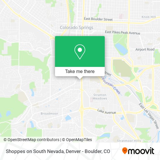 Mapa de Shoppes on South Nevada