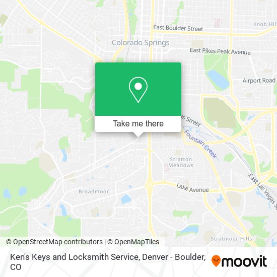 Mapa de Ken's Keys and Locksmith Service