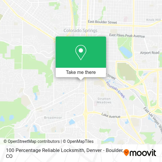 100 Percentage Reliable Locksmith map