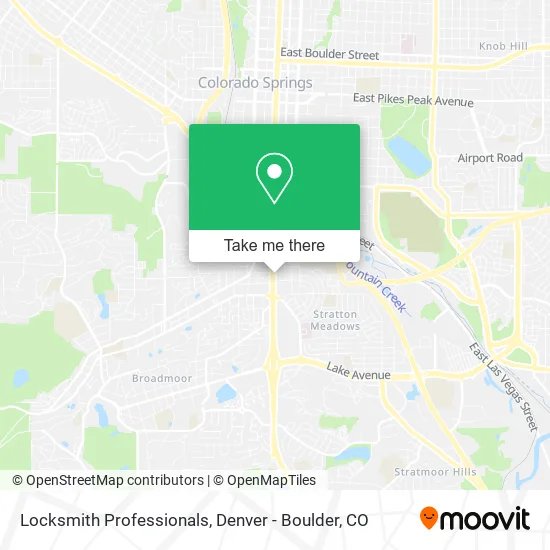 Locksmith Professionals map
