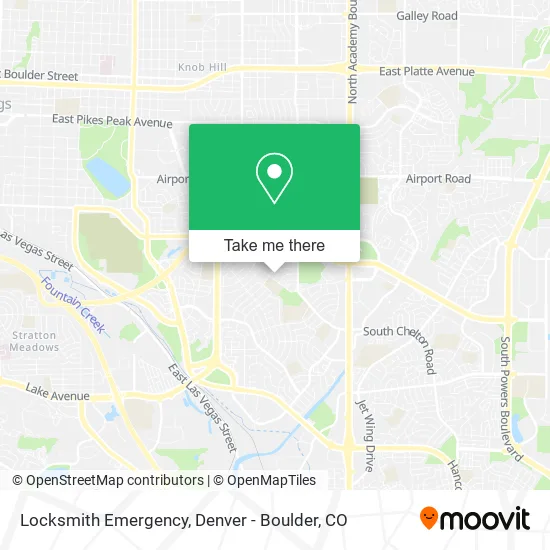 Locksmith Emergency map