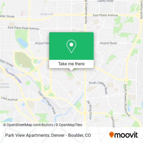 Park View Apartments map