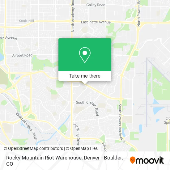 Rocky Mountain Riot Warehouse map