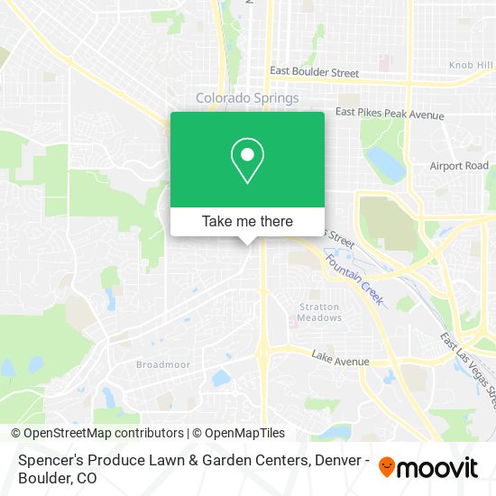 Spencer's Produce Lawn & Garden Centers map