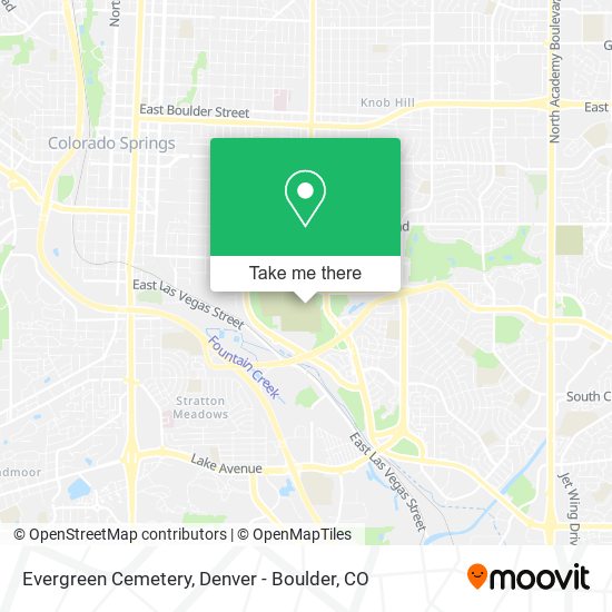 Evergreen Cemetery map